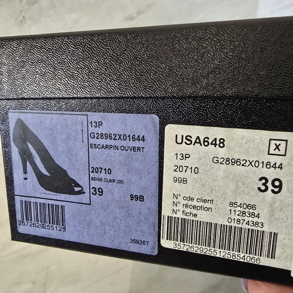 CHANEL Women's Peep Toe Heels - Blush - Picture 10 of 10